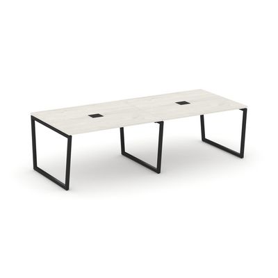 Style Project Fusion SN-4T2.SPRG-042 (Дуб наварра/Черный) Стол переговорный