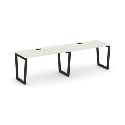 Style Project Fusion SN-5T2.ORS-014 (Дуб наварра/Черный) Рабочая станция односторонняя