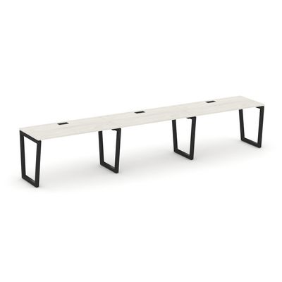 Style Project Fusion SN-5T2.ORS-042 (Дуб наварра/Черный) Рабочая станция односторонняя