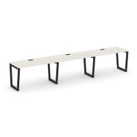 Style Project Fusion SN-5T2.ORS-043 (Дуб наварра/Черный) Рабочая станция односторонняя