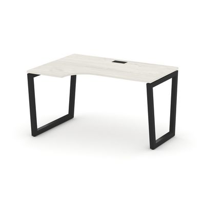 Style Project Fusion SN-5T2.SPA-001(L) (Дуб наварра/Черный) Стол рабочий эргономичный