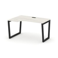 Style Project Fusion SN-5T2.SPA-002(L) (Дуб наварра/Черный) Стол рабочий эргономичный
