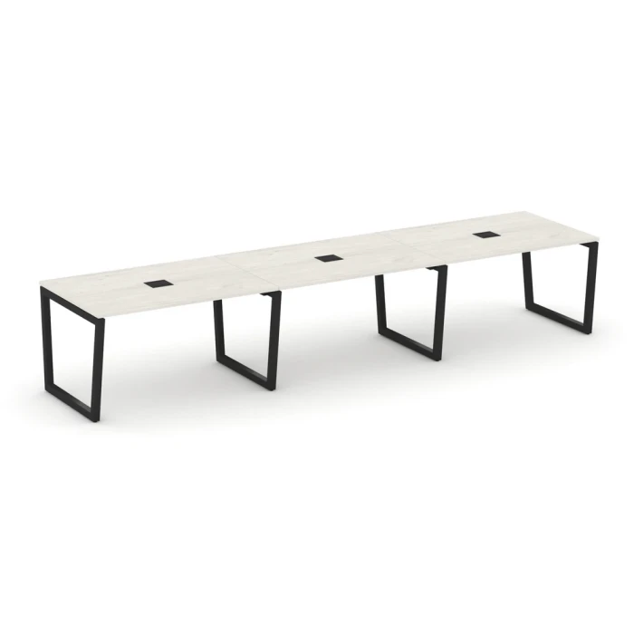 SN-5T2.SPRG-022 Переговорный стол, ЛДСП дуб наварра, черный