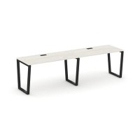 Style Project Fusion SN-6T2.ORS-014 (Дуб наварра/Черный) Рабочая станция односторонняя