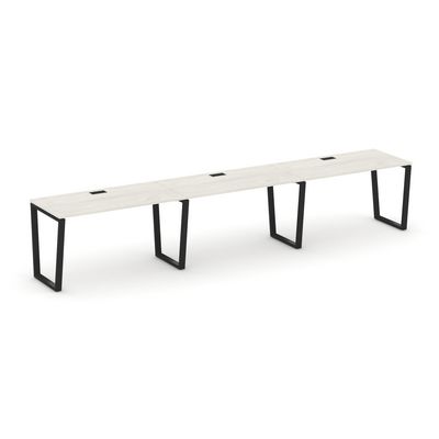 Style Project Fusion SN-6T2.ORS-054 (Дуб наварра/Черный) Рабочая станция односторонняя