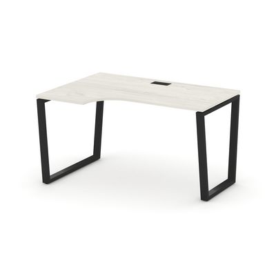 Style Project Fusion SN-6T2.SPA-002(L) (Дуб наварра/Черный) Стол рабочий эргономичный
