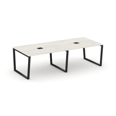 Style Project Fusion SN-6T2.SPRG-043 (Дуб наварра/Черный) Стол переговорный