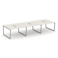 Style Project Fusion SN-4T2.DRS-081 (Дуб наварра/Серый) Рабочая станция двухсторонняя