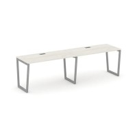 Style Project Fusion SN-4T2.ORS-023 (Дуб наварра/Серый) Рабочая станция односторонняя