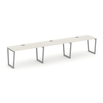 Style Project Fusion SN-4T2.ORS-052 (Дуб наварра/Серый) Рабочая станция односторонняя