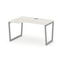 Style Project Fusion SN-4T2.SPA-001(L) (Дуб наварра/Серый) Стол рабочий эргономичный