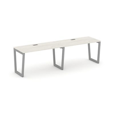 Style Project Fusion SN-5T2.ORS-021 (Дуб наварра/Серый) Рабочая станция односторонняя