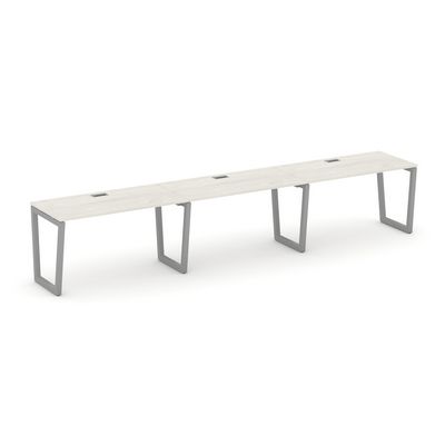 Style Project Fusion SN-5T2.ORS-033 (Дуб наварра/Серый) Рабочая станция односторонняя