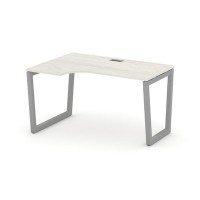 Style Project Fusion SN-5T2.SPA-011(L) (Дуб наварра/Серый) Стол рабочий эргономичный