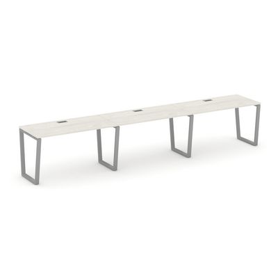 Style Project Fusion SN-6T2.ORS-043 (Дуб наварра/Серый) Рабочая станция односторонняя