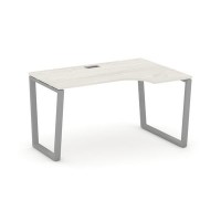 Style Project Fusion SN-6T2.SPA-022(R) (Дуб наварра/Серый) Стол рабочий эргономичный