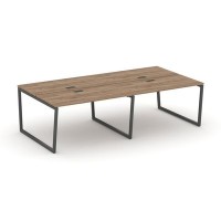 Style Project Fusion SN-4T2.DRS-051 (Дуб табак/Антрацит) Рабочая станция двухсторонняя