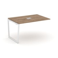 Style Project Fusion SN-4T2.NSPRG-002 (Дуб табак/Белый) Проходной наборный элемент переговорного стола