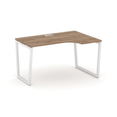 Style Project Fusion SN-4T2.SPA-002(R) (Дуб табак/Белый) Стол рабочий эргономичный