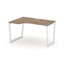 Style Project Fusion SN-4T2.SPA-022(L) (Дуб табак/Белый) Стол рабочий эргономичный