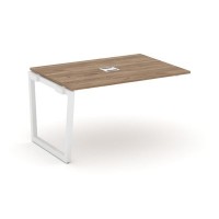 Style Project Fusion SN-5T2.NSPRG-004 (Дуб табак/Белый) Проходной наборный элемент переговорного стола