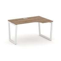 Style Project Fusion SN-5T2.SPA-001(R) (Дуб табак/Белый) Стол рабочий эргономичный