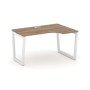 Style Project Fusion SN-5T2.SPA-021(R) (Дуб табак/Белый) Стол рабочий эргономичный