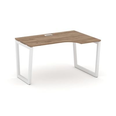 Style Project Fusion SN-5T2.SPA-022(R) (Дуб табак/Белый) Стол рабочий эргономичный