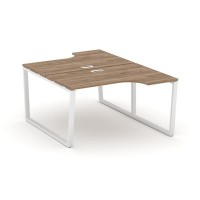 Style Project Fusion SN-6T2.DRPA-002 (Дуб табак/Белый) Рабочая станция эргономичная