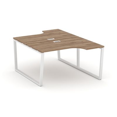 Style Project Fusion SN-6T2.DRPA-012 (Дуб табак/Белый) Рабочая станция эргономичная