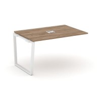 Style Project Fusion SN-6T2.NSPRG-001 (Дуб табак/Белый) Проходной наборный элемент переговорного стола