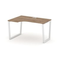 Style Project Fusion SN-6T2.SPA-002(L) (Дуб табак/Белый) Стол рабочий эргономичный