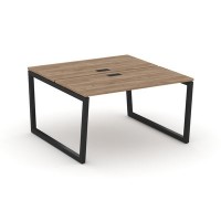 Style Project Fusion SN-5T2.DRS-021 (Дуб табак/Черный) Рабочая станция двухсторонняя