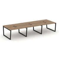 SN-5T2.DRS-073 (Дуб табак/Черный) Рабочая станция двухсторонняя