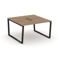 Style Project Fusion SN-6T2.DRS-011 (Дуб табак/Черный) Рабочая станция двухсторонняя