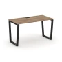 SN-6T2.SP-013 Стол прямой, ЛДСП дуб табак, м/к черный