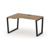 Style Project Fusion SN-6T2.SPA-001(L) (Дуб табак/Черный) Стол рабочий эргономичный