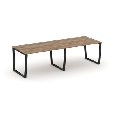 Стайл Проджект Фьюжн SN-6T2.SPRG-014.3 (Дуб табак/Черный) Стол переговорный