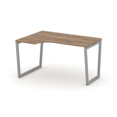 Style Project Fusion SN-4T2.SPA-011(L) (Дуб табак/Серый) Стол рабочий эргономичный