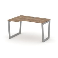 Style Project Fusion SN-5T2.SPA-022(L) (Дуб табак/Серый) Стол рабочий эргономичный