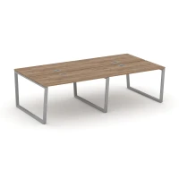 SN-6T2.DRS-051 (Дуб табак/Серый) Рабочая станция двухсторонняя