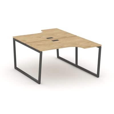 Style Project Fusion SN-4T2.DRPA-011 (Тиквуд светлый/Антрацит) Рабочая станция эргономичная