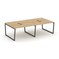 Style Project Fusion SN-4T2.DRS-042 (Тиквуд светлый/Антрацит) Рабочая станция двухсторонняя