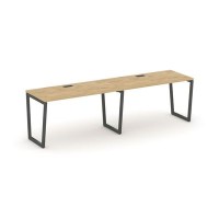 Style Project Fusion SN-4T2.ORS-022 (Тиквуд светлый/Антрацит) Рабочая станция односторонняя