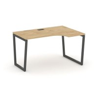 Style Project Fusion SN-4T2.SPA-002(R) (Тиквуд светлый/Антрацит) Стол рабочий эргономичный