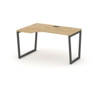 Стайл Проджект Фьюжн SN-4T2.SPA-012(L) (Тиквуд светлый/Антрацит) Стол рабочий эргономичный