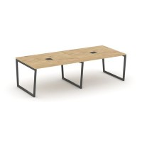 Style Project Fusion SN-4T2.SPRG-042 (Тиквуд светлый/Антрацит) Стол переговорный