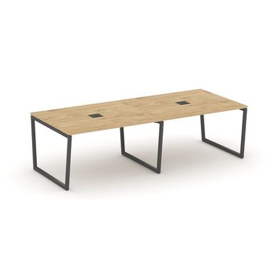 Style Project Fusion SN-4T2.SPRG-044 (Тиквуд светлый/Антрацит) Стол переговорный