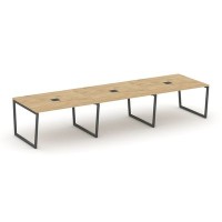 Style Project Fusion SN-4T2.SPRG-053 (Тиквуд светлый/Антрацит) Стол переговорный