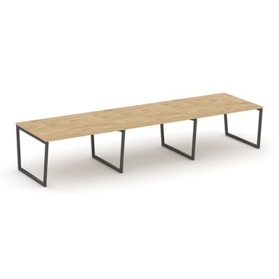 Style Project Fusion SN-4T2.SPRG-053.3 (Тиквуд светлый/Антрацит) Стол переговорный